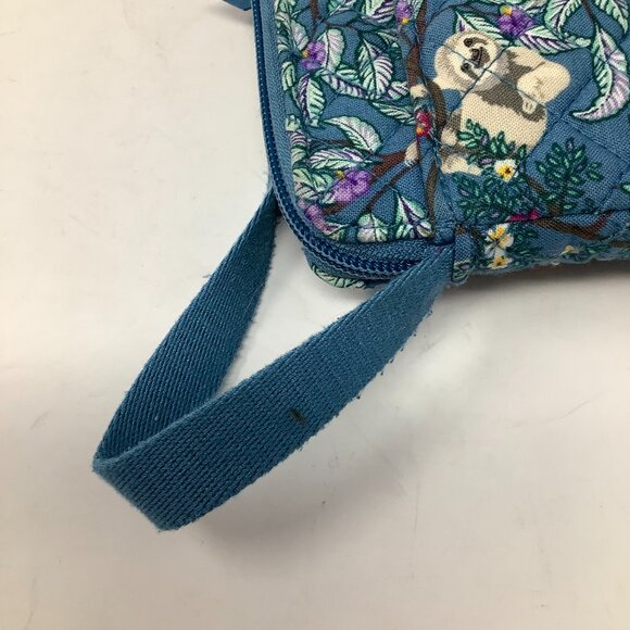 Vera Bradley crossbody purse sloth fabric blue purple Hanging Around - Picture 4 of 12
